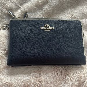 Coach Double Zip Wristlet Wallet